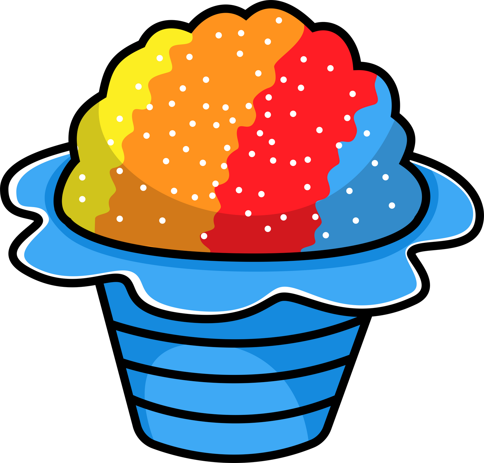 Shaved ice cartoon design